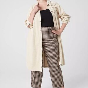 Lane Bryant Corduroy Shacket In French Oak Cream Beige Size 18 New With Tags